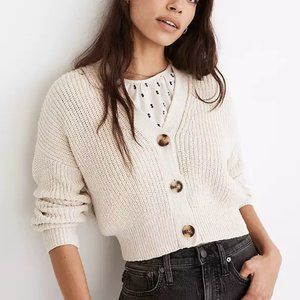 Madewell Greywood Crop Cardigan Sweater